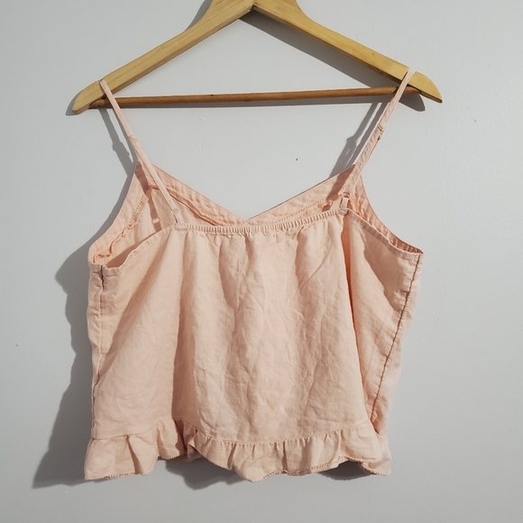 Aerie Cami Women's Size Large Pink Cami Cropped Pastel Coquette Soft Girl Sweet - Picture 4 of 9